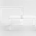 Invisible tavolo quadrato 72cm