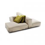 Plastics Duo sofa avec bras sur le côté droit 88x64cm
