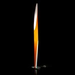 Shakti 200 lámpara de Pie Cromado Plexiglas Naranja (Enchufe USA)