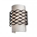 Alsalcia Wall Lamp 21,7x30cm 2xE27 PL E 23w Brown Oxide