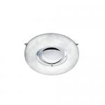 ceiling lamp Evolution circular Chrome Alabaster white