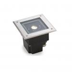 Gea Recessed suelo Square pulido 3xLED Philips 6W