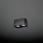 Baco Luminaria de Superficie Doble Pequeña QR CBC51 GU5.3 max 2x50W negro