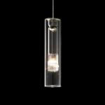 Fairy SC D1 Pendant Lamp cilindrica descentrada Glass/Chrome