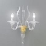 711 P2 Wall Lamp Glass/Oro