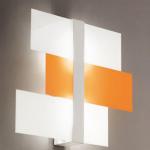 Triad Wall/Ceiling lamp medium White /naranja