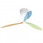 Blow Fan halógeno dimmable E27 aspas lisas with remote - white opal