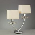 Akira Table Lamp Chrome/Cream 2L
