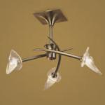 Flavia Lampe Semiplafonnier cuir 3L