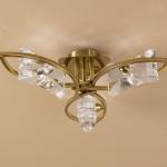 Krom ceiling lamp leather 3L
