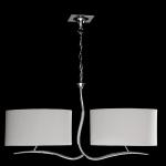 Eve Pendant Lamp Chrome/Cream 4L