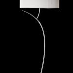 Eve lámpara of Floor Lamp Chrome/Cream 2L