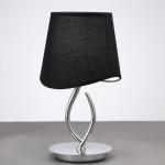 Ninette Table Lamp 1xE14 20w Chrome/lampshade black