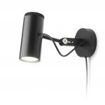 Polo to Wall lamp with wall base LED 7W 350mA 3000K 520lm Black