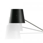 Paralume cónica Alluminio Nero Libra a m Applique/Lampada da tavolo