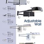 Wall Lamps Ajustables 7665SS Silver