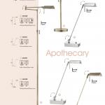 Apothacary Table Lamp 1xG9 33w Latón