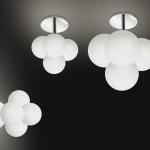 Tybo 1PL18 ceiling lamp Chrome ø18cm white opal