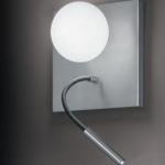 Luccas AP15 Wall Lamp 3W without switch Aluminium Satin
