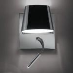Luccas AP20 Wall Lamp 3W 1 switch Chrome Black