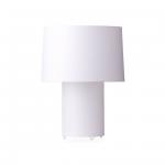 Double round lumière Lampe de table 1x60w E27 blanc
