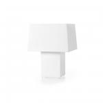 Double square lumière Lampe de table 1x60w E27 blanc