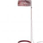 Emperor lámpara de Lâmpada de assoalho 1x60w G9 Dimmable push Vermelho
