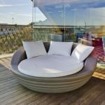 Formentera armchair Outdoor white 162x164x65cm