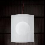 Atenea lampe Suspension abat-jour blanc 85cm