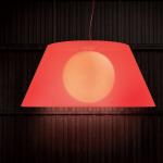 Olympia Pendelleuchte lampenschirm Rot 120cm Diametro