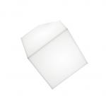 Edge Wall/Ceiling lamp 30 E27 23W TCT Diffuser in thermoplastic material: White