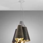 Melting Pot Pendant Lamp 60 E27 70W Halo Outdoor fantasías oscuras/indoor Gold