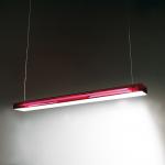 Box S120 Lampe Suspension dimmable Fluo 2x28/54W (G5) - Rouge