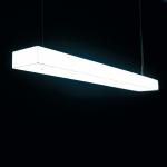 Box S120 Lampe Suspension dimmable Fluo 2x28/54W (G5) - blanc opale