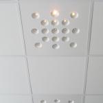 Calc plafonnier Encastré LED 17x2,7W - blanc