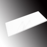 Accesorio Cristal pintado blanco 130x1,2x70cm