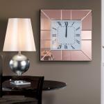 Rose Reloj de pared 50,5x50,5x5,5cm - Marco color cobre