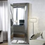Amberes Espejo 90x190x7cm - Espejo plata, acero brillo