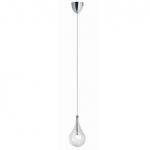 Drop LED Lámpara colgante individual G4 1,5W 1 tulipa 165cm Cristal transparente