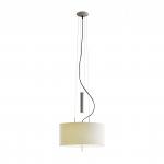 Funi Pendant Lamp 60cm E27 2x100W metallic lead lampshade Beige