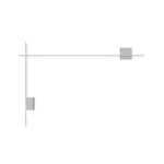Structural 2615 graue D1 Wandleuchte. 2 × LED-PLATTE 24V 6W 