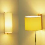 TMM Wall Lamp short connection by clavija lampshade white