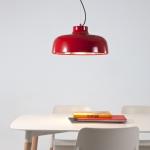 M68 Lampe Suspension LED 17W - Aluminium Rouge Brillant