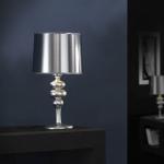 Lena Table Lamp Small 1xE27 LED 5,5W - Silver Leaf