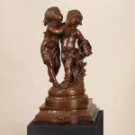 escultura di Bronzo Enfants Romantiques di Moreau