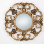Classic mirror Round Gold Leaf