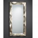 Alboran espejo rectangular marco Volumetrico Pan de Plata Envejecida