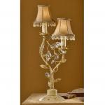 Verdi Table Lamp Florentino 2L E14 without lampshade Ivory and Gold