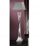 Deco lámpara von Stehlampe Silberwaschpfanne + lampenschirm Silber