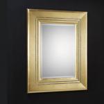 Luxury rectangular mirror Small Gold Leaf